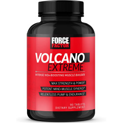 Volcano Extreme בונה שרירים עוצמתי עם NOx תכולה 90 טבליות - מבית Force Factor