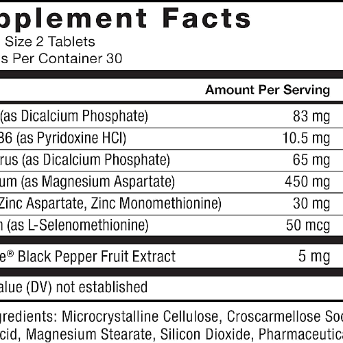 אבץ מגנזיום אספרטט 60 טבליות - מבית Force Factor