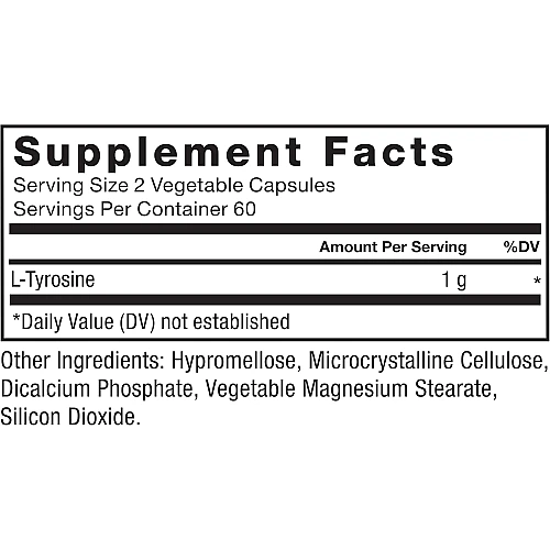 טירוזין 1000 מ"ג 120 כמוסות - מבית Force Factor