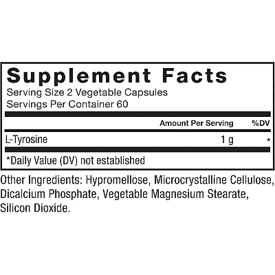 טירוזין 1000 מ"ג 120 כמוסות - מבית Force Factor