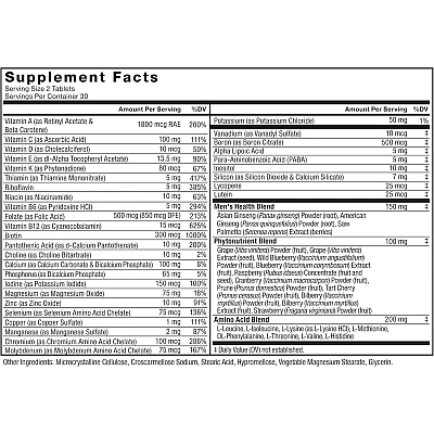 מולטי-ויטמין לגברים 60 טבליות - מבית Force Factor