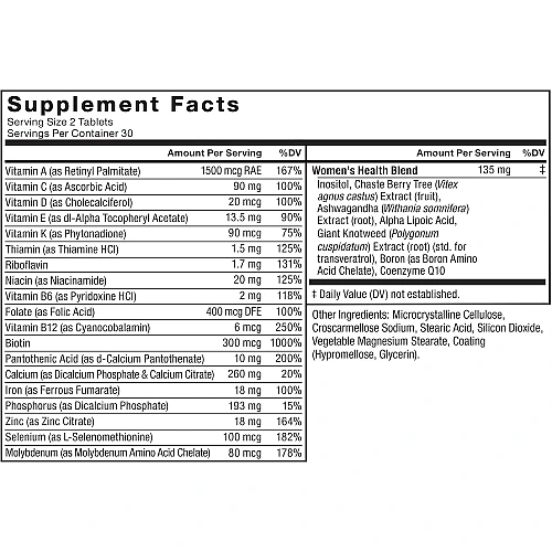 מולטי-ויטמין לנשים 60 טבליות - מבית Force Factor