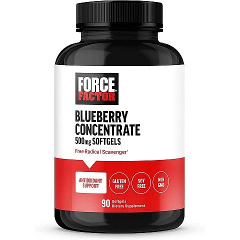 תרכיז אוכמניות 500 מ"ג 90 כמוסות רכות - מבית Force Factor תרכיז אוכמניות 500 מ"ג 90 כמוסות רכות - מבית Force Factor