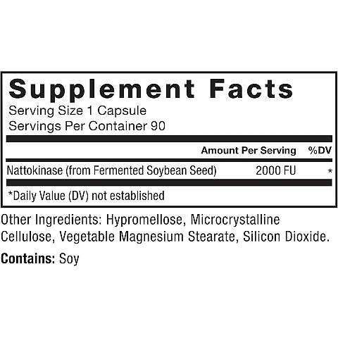 Nattokinase נאטוקינאז 90 כמוסות צמחיות - מבית Force Factor Nattokinase נאטוקינאז 90 כמוסות צמחיות - מבית Force Factor