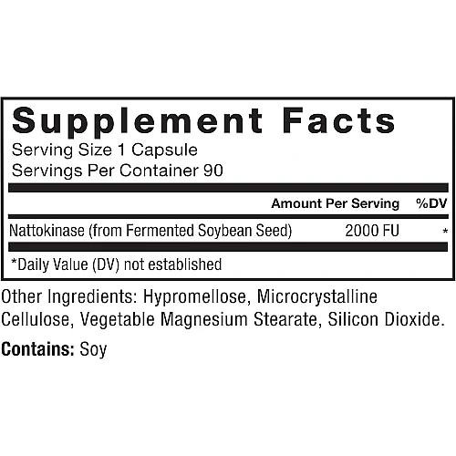 Nattokinase נאטוקינאז 90 כמוסות צמחיות - מבית Force Factor