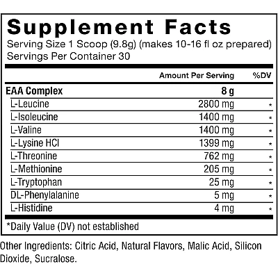 אבקת EAA בטעם תפוז מנגו 294 גרם - מבית Force Factor