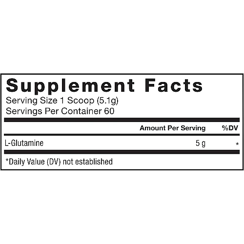 אבקת ל-גלוטמין ללא תוספת טעם 306 גרם - מבית Force Factor