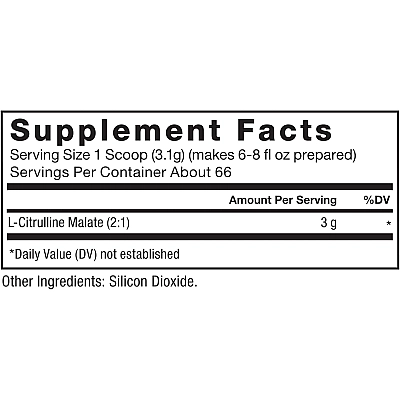 אבקת ציטרולין מלאט ביחס של 2:1 ללא תוספת טעם - 204 גרם - מבית Force Factor