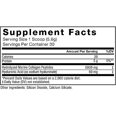 אבקת קולגן ימי ללא תוספת טעם 168 גרם - מבית Force Factor