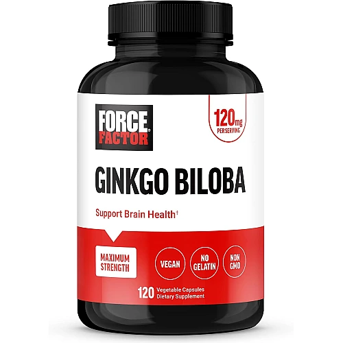 גינקו בילובה 120 מ"ג - 120 כמוסות צמחיות - מבית Force Factor