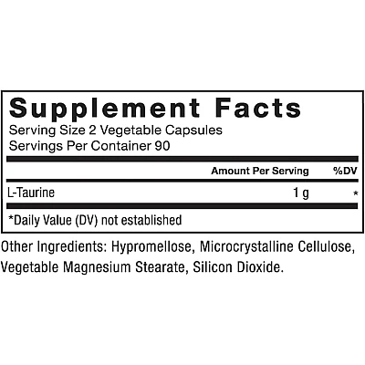 ל-טאורין 500 מ"ג 180 כמוסות צמחיות - מבית Force Factor