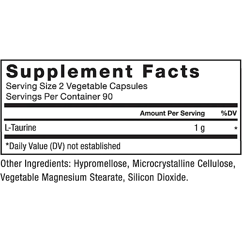 ל-טאורין 500 מ"ג 180 כמוסות צמחיות - מבית Force Factor