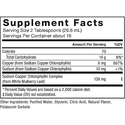 נוזל כלורופילמנטה טבעית 136 מ"ג תחולה 473 מ"ל - מבית Force Factor