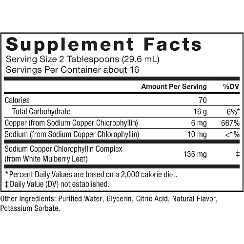 נוזל כלורופילמנטה טבעית 136 מ"ג תחולה 473 מ"ל - מבית Force Factor