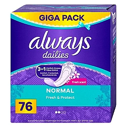 אולווייז מגן תחתון נורמל ריחני 76 יחידות