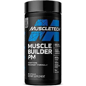 Muscle Builder PM תוסף תזונה להתאוששות השרירים לשעות הלילה 90 כמוסות - מבית MuscleTech
