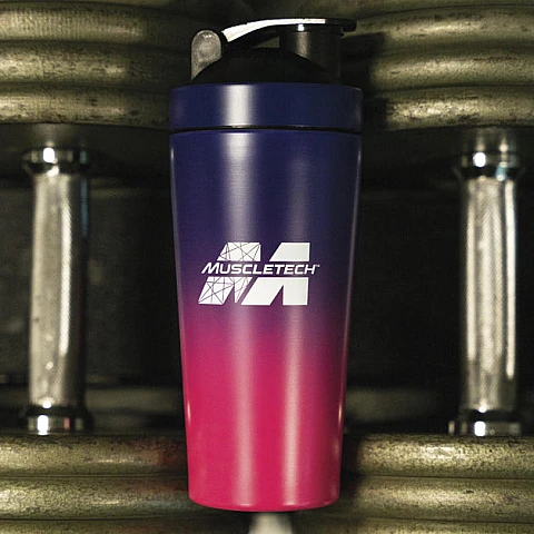 בקבוק שייקר פלדת אל-חלד סגול/ורוד 739 מ"ל - מבית MuscleTech בקבוק שייקר פלדת אל-חלד סגול/ורוד 739 מ"ל - מבית MuscleTech