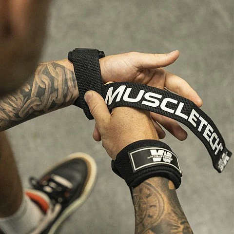 רצועות הרמת משקולות - צבע שחור - 2 יחידות - מבית MuscleTech רצועות הרמת משקולות - צבע שחור - 2 יחידות - מבית MuscleTech
