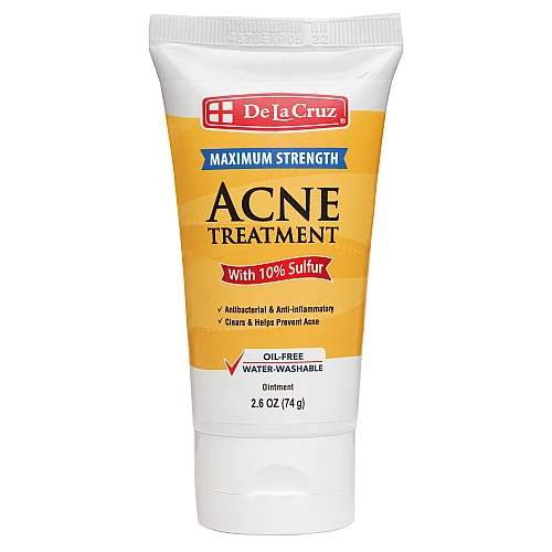 משחה לטיפול באקנה המכילה 10% גופרית 74 גרם - De La Cruz