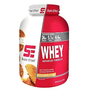 אבקת חלבון מי גבינה סופר אפקט וואן וואי ONE WHEY טעם וופל הולנדי - משקל 2.27 ק"ג - מבית Super Effect