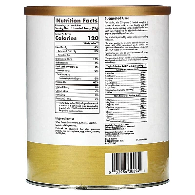 אבקת חלבון סולגאר מֵי גבינה Whey To Go ללא טעם - משקל 1044 גרם מבית SOLGAR