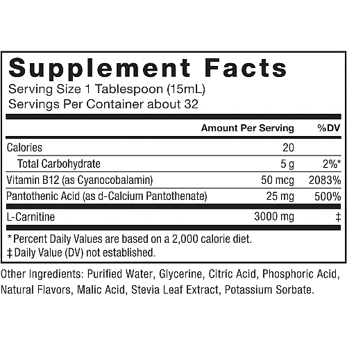 נוזל ל-קרניטין תפוז 3,000 מ"ג - 473 מ"ל - מבית Force Factor