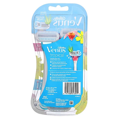 ג'ילט וונוס טרופיקל סכיני גילוח חד פעמי 3 יחידות - מבית Gillette ג'ילט וונוס טרופיקל סכיני גילוח חד פעמי 3 יחידות - מבית Gillette