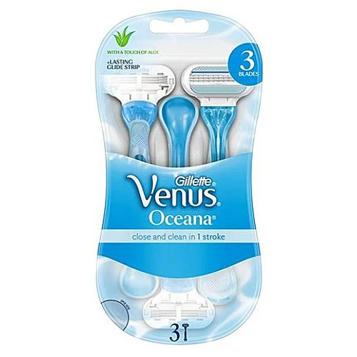 ג'ילט ונוס מכשיר גילוח אושן רב פעמי לנשים + 2 סכינים - מבית Gillette