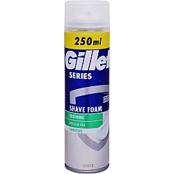 ג'ילט סירייס קצף גילוח סנסיטיב 250 מ"ל  - מבית Gillette