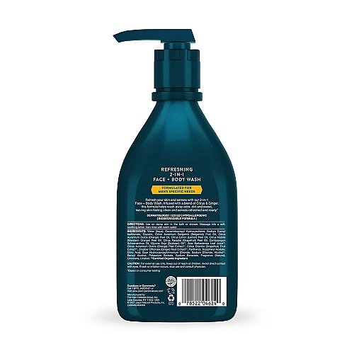 ג'ייסון סבון רחצה לגבר מתאים לגוף ולפנים בריח הדרים וג'ינג'ר 473 מ"ל - מבית JASON