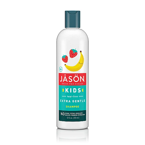ג'ייסון שמפו עדין במיוחד ללא דמעות לילדים תות-בננה 355 מ"ל - מבית JASON