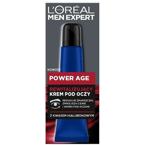 לוריאל מן אקספרט Power Age קרם עיניים אנטי אייגינג נגד קמטים לגבר מבית LOREAL בנפח 15 מל