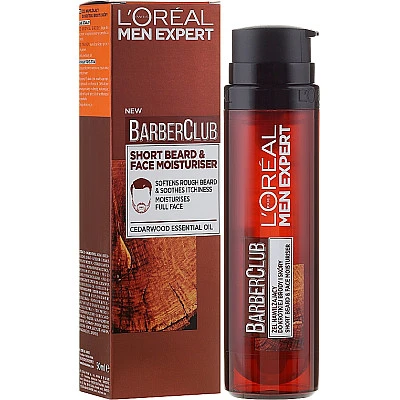 לוריאל מן אקספרט ברבר קלאב קרם לחות לזקן קצר ולפנים 50 מ"ל - מבית L'OREAL