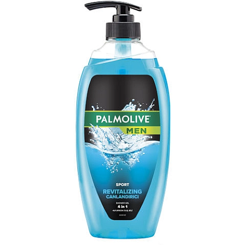פלמוליב ג'ל רחצה ושמפו ספורט לגבר 2 ב1 עם משאבה 750 מ"ל - מבית Palmolive