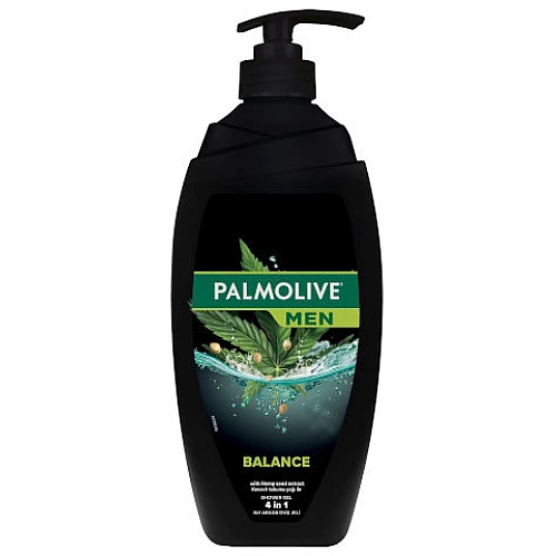 פלמוליב ג'ל רחצה לגבר באלנס 4 ב1 משאבה 750 מ"ל - מבית Palmolive