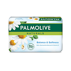 פלמוליב סבון מוצק מועשר בתמציות ויטמין E קמומיל 4 יחידות - מבית Palmolive