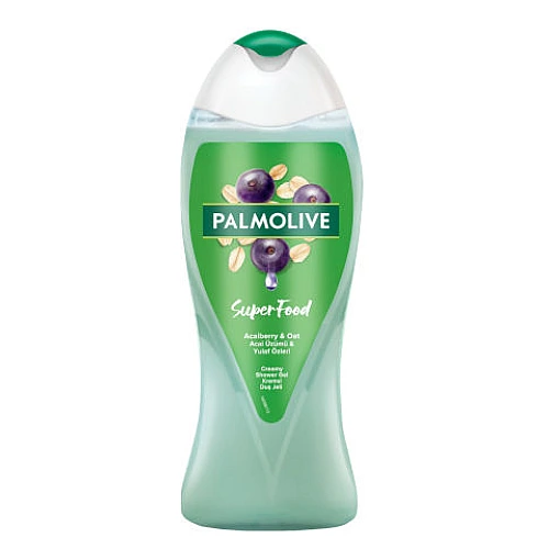 פלמוליב סופר פוד ג'ל רחצה תמציות אסאי ושיבולת שועל 500 מ"ל - מבית Palmolive