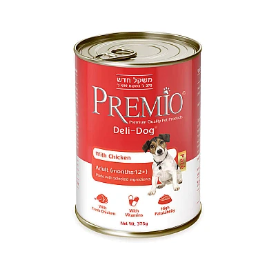 פרמיו דלידוג עוף 375 גרם - מבית PREMIO