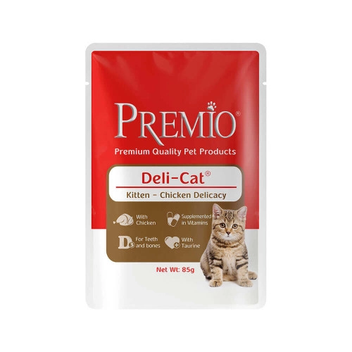 פרמיו דליקט עם עוף ברוטב לחתלתול 85 גרם - מבית PREMIO
