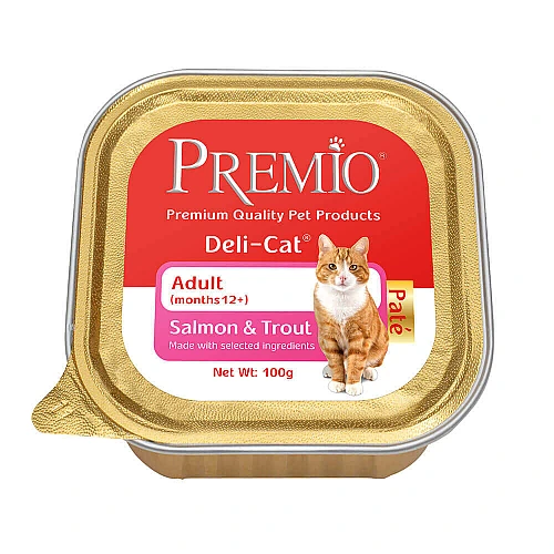 פרמיו מעדן סלמון ופורל במרקם פטה 100 גרם - מבית PREMIO