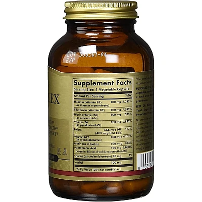 קומפלקס ויטמיני B-50 במינון מוגבר סולגאר - 250 כמוסות מבית SOLGAR