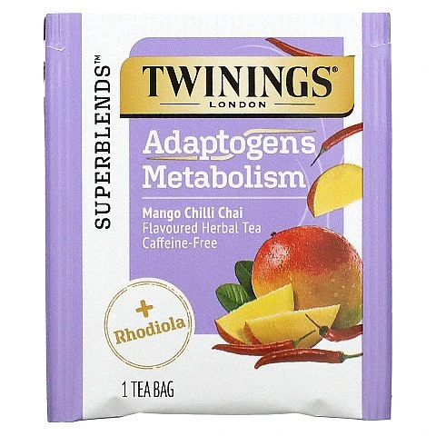 טווינינגס תה צמחי מרפה בוסט אדפטוג'נס Boost Adaptogens בטעם מנגו צ'ילי צ'אי ללא קפאין 18 שקיקי - מבית Twinings טווינינגס תה צמחי מרפה בוסט אדפטוג'נס Boost Adaptogens בטעם מנגו צ'ילי צ'אי ללא קפאין 18 שקיקי - מבית Twinings