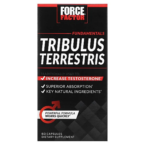 קוטב מצוי Tribulus Terrestris מאיץ טסטוסטרון 60 כמוסות - מבית Force Factor קוטב מצוי Tribulus Terrestris מאיץ טסטוסטרון 60 כמוסות - מבית Force Factor