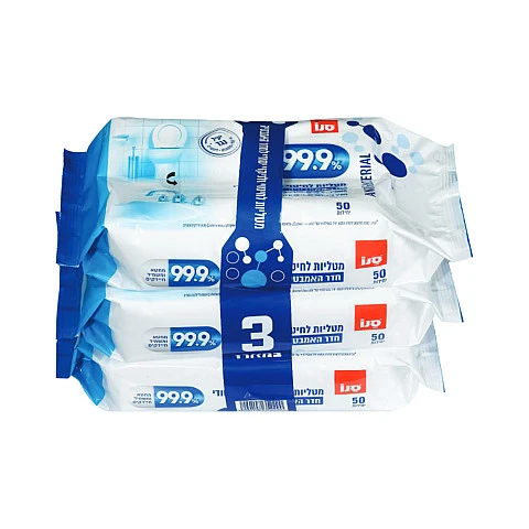 סנו שלישיית מטליות 99.9 לחיטוי ולניקוי יסודי לחדר האמבטיה - 150 מגבונים סנו שלישיית מטליות 99.9 לחיטוי ולניקוי יסודי לחדר האמבטיה - 150 מגבונים