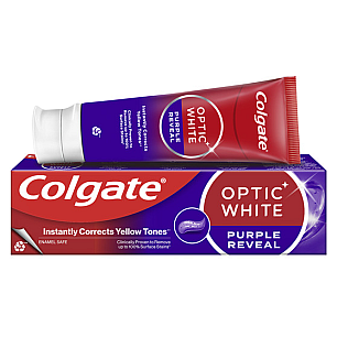 קולגייט אופטיק וויט משחת שיניים סגול 75 מ"ל - מבית Colgate