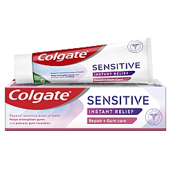 קולגייט משחת לשיניים רגישות להקלה מיידית ולאורך זמן לשיקום + הגנה לחניכיים 75 מ"ל  - מבית Colgate