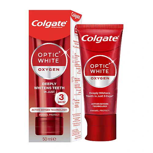 קולגייט משחת שיניים אופטיק ווייט חמצן 50 מ"ל  - מבית Colgate