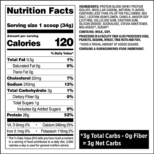 אבקת חלבון מי גבינה וקזאין מיסלרי קרמל מלוח - 726 גרם - מבית Quest Nutrition