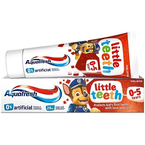 אקווה פרש Little Teeth משחת שיניים חלב לגילאי 0-5 שנים - 50 מ"ל