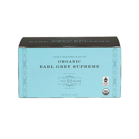 תה שחור ארל גריי אורגני 50 שקיקי 90 גרם  - מבית Harney & Sons
